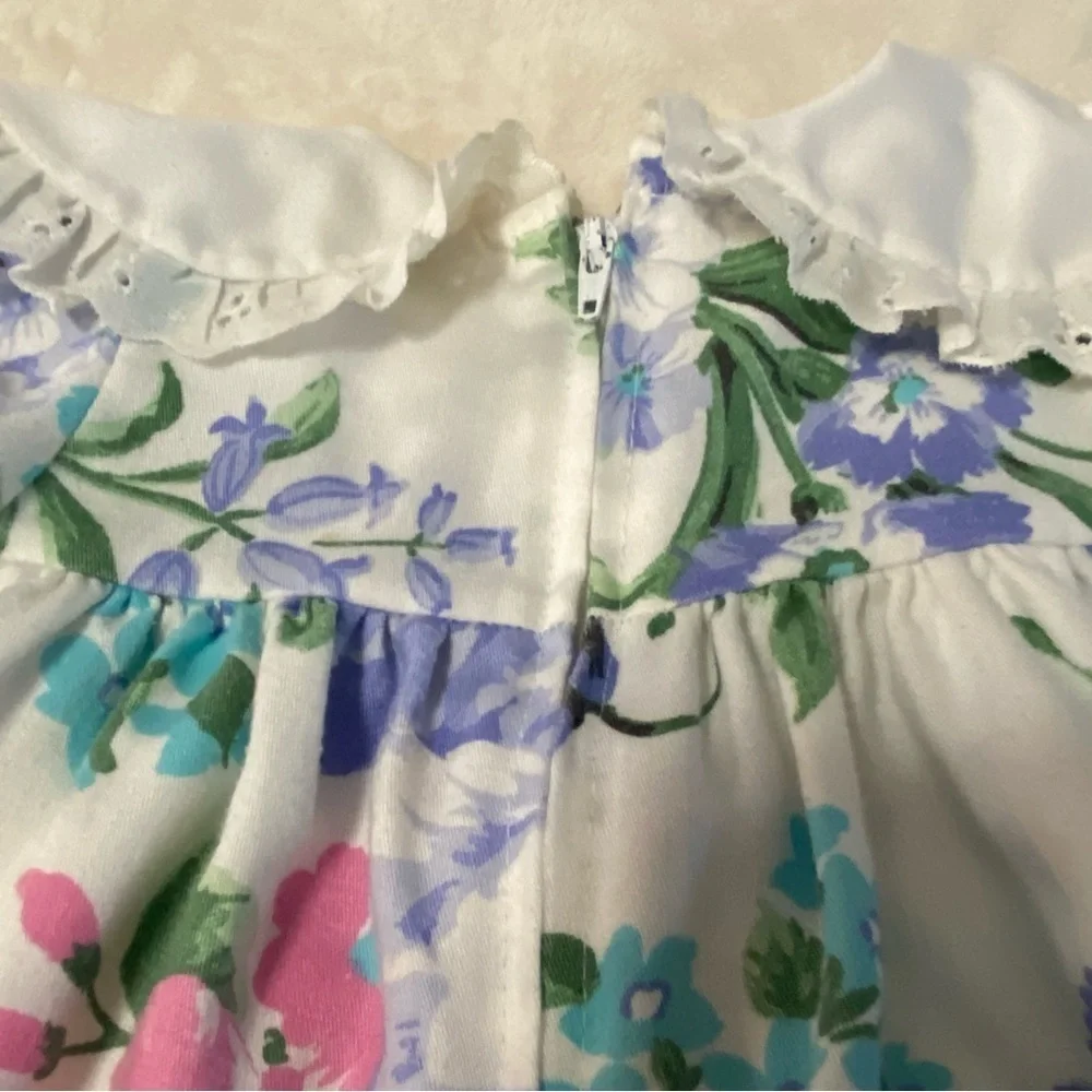 VTG ATLANTA APPAREL / Floral Balloon Romper Size 6 months